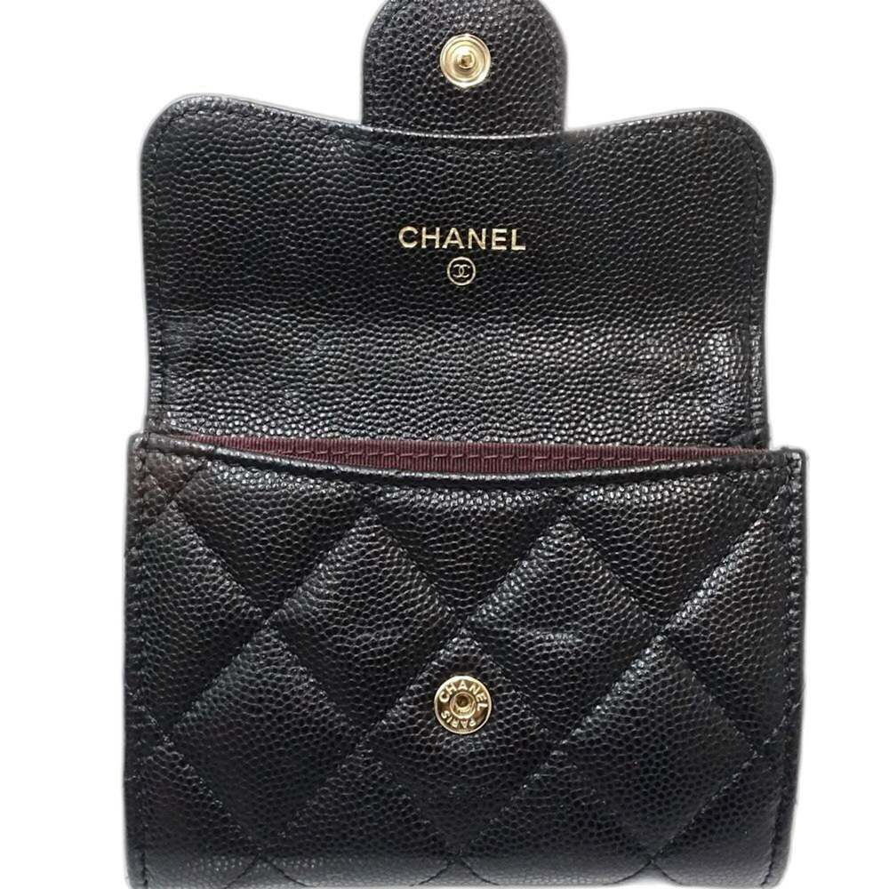 CHANEL Authentic Black Caviar Leather Wallet - Picture 7 of 10